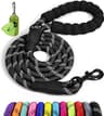 Taglory Rope Dog Leash 6 FT with Comfortable Padded Handle, Highly Reflective Threads Leash and Anti-Tangle Clip for ...
