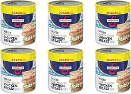 Swanson White Premium Chunk Canned Chicken in Water, 2 Count 6.6 Oz (12 Pack)