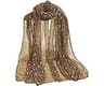 Floerns Women's Sequin Bandana Square Scarf Silk Scarves Mesh Shawl and Wrap for Evening Dresses