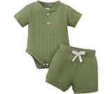Jecson Newborn Boy Clothes Baby Boy Outfits Set Baby Boy Summer Clothes Soft Cotton Short Sleeve Top and Shorts for 0...