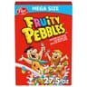 Fruity PEBBLES Breakfast Cereal for Kids, Gluten Free, Made with Sweetened Puffed Rice, Mega Size, 27.5 oz