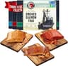 SeaBear Smoked Salmon Trio 18oz (3 x 6oz) Fillets Gift Box – Wild Alaska Sockeye, Wild Pink & Coho Fillets, Shelf Sta...