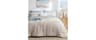 Bedsure Queen Size Comforter Sets, Beige Cationic Dyed Bedding Set 3 Pcs | Breathable, Comfortable for All Season, Sk...