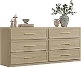 SICOTAS Night Stand Set 2 Oversized Extra Large Nightstands Set of 2 Tall Bedside Side Table with 3 Drawers Storage M...