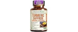 Saffron Supplements – 89mg Saffron Extract, 1000mg Turmeric Curcumin, Ceylon Cinnamon & Cardamom – Daily Mood, Joint ...