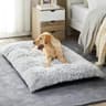 BFPETHOME Dog Beds for Large Dogs, Plush Dog Crate Bed Fluffy Cozy Kennel Pad for Sleeping &Ease Anxiety, Washable Pe...
