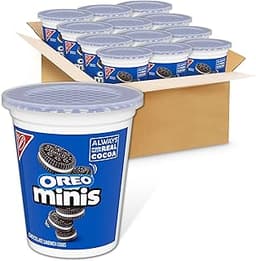 OREO Minis Chocolate Sandwich Cookies, 12 - 3.5 oz Snack Cups