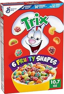 Trix Breakfast Cereal, 6 Fruity Shapes, Made with Whole Grain, 10.7 oz
