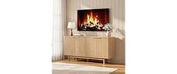 Homiflex TV Stand for TVs up to 65 Inch, Modern Entertainment Center for Living Room, 63'' TV Media Console with Ampl...