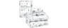 RUVANTI 100% Cotton Organic Percale King Size Sheets Set, Halcyon | 4 Piece Set, King Sheets, 15" Deep Pocket, Soft P...