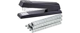Bostitch Office Stapler, No-Jam Premium for Desktop, Includes 1,250 Staples, Full-Strip, 25 Sheet Capacity, Black