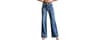 roswear Women's Wide Leg Jeans Casual High Waisted Stretch Baggy Loose Denim Pants