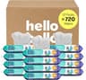 Hello Bello Premium Fragrance-Free Baby Wipes, with Chamomile & Aloe Extracts for Sensitive Skin - 12 Resealable Pack...