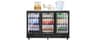 BODEGACOOLER Commercial Bar Cooler With 3 Glass Doors,12 Cu.Ft Counter Height Back Beverage Refrigerator,Display Bar ...