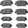 Front Rear Brake Pads Set D1432 D1439 Compatible with Hyundai Santa Fe 2010-2012/Santa Fe Sport 2013-2016,Compatible ...