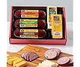 Wisconsin Cheese Company – Gourmet Cheese & Sausage Gift Box | 100% Wisconsin Cheese with Original, Garlic & Jalapeño...