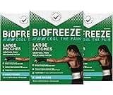Biofreeze Patches Menthol Pain Relieving Patches (5 Per Box, Pack Of 3) Up To 8 Hours Of Pain Relief From Sore Muscle...