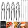 8 Pcs Lobster Crackers and Picks Set, Crab Leg Cracker Tools, Stainless Steel Seafood Crackers & Forks Nut Cracker Se...