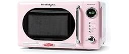 Nostalgia Countertop Microwave Oven with Easy Clean Interior - Retro Microwave with LED Display & Child Lock- Compact...