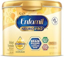 Enfamil NeuroPro Baby Formula, Brain Building Duo DHA & MFGM, Exclusive Immune Supporting HuMO6 Blend, Powder Infant ...