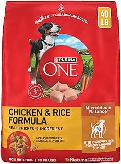 Purina ONE Chicken and Rice Formula Dry Dog Food - 40 lb. Bag