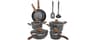 MAISON ARTS Pots and Pans Set Non Stick, 12 Piece Black Granite Kitchen Cookware Induction Compatible, Pot and Pan Se...