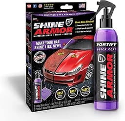 Car Wax Spray and Ceramic Coating for Cars - 3 in 1 Waterless Car Wash and Detailing - Quick Effect Coating Agent for...