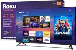 Roku 40-Inch Select Series Smart TV 2026-1080p Full HD TV - RokuTV | Flat Screen LED Television with Voice Remote, Wi...