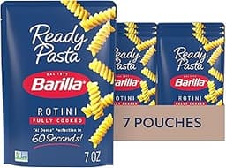 Barilla Ready Pasta, Fully Cooked Rotini Pasta, 7oz. (7PK) Non-GMO & Kosher