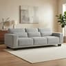 Marsail 89" Couch, 3-Seater Modern Sofa with Deep Seats, Comfy Upholstered Linen Sofas for Living Room, Apartment, Li...