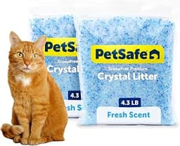 PetSafe ScoopFree Premium Crystal Cat Litter, Fresh Scent, 2-Pack
