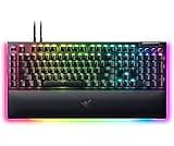 Razer BlackWidow V4 Pro Wired Mechanical Gaming Keyboard: Yellow Switches Linear & Silent - Doubleshot ABS Keycaps - ...