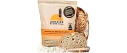 Sunrise Flour Mill Heritage Organic Bread Flour Blend - 2.0 lbs | Organic Unbleached Bread Flour Easy to Digest with ...