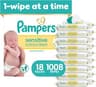 Pampers Sensitive Baby Wipes, Clinically Proven, Fragrance Free, Unscented, Water Based, Hypoallergenic, Multi-Use, H...