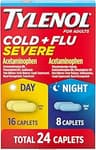Tylenol Cold + Flu Severe Day & Night Caplets Combo Pack for Multi-Symptom Cold & Flu Symptom Relief, Cough, Sore Thr...