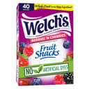Welch's Fruit Snacks, Berries 'N Cherries, Kids Snacks, 0.8 oz, 40 Ct | Made with whole fruit, no artificial dyes, gl...