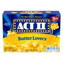 Act II Butter Lovers Microwave Popcorn, 2.75 oz., 3-Count Bags