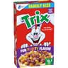Trix Breakfast Cereal, 6 Fruity Shapes, Family Size, 16.1 oz