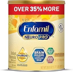 Enfamil NeuroPro Baby Formula, Brain Building Duo DHA & MFGM, Exclusive Immune Supporting HuMO6 Blend, Powder Infant ...