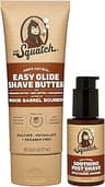 Dr. Squatch Wood Barrel Bourbon Smooth Shave Bundle - Easy Glide Butter + Soothing Post Shave - Natural Ingredients -...
