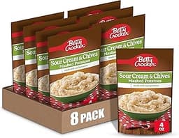 Betty Crocker Sour Cream & Chives Mashed Potatoes, 4 oz. (Pack of 8)