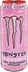 Monster Energy Ultra Strawberry Dreams, Sugar Free Energy Drink, 16oz