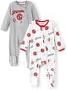 Disney Baby 2-Pack Zipper One-Piece Footie Rompers Outfit Newborn to Infant