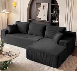 Cloud Sectional Boneless Couches for Living Room, Modular L Shaped Couch with Deep Seat Oversized Right Facing Chaise...