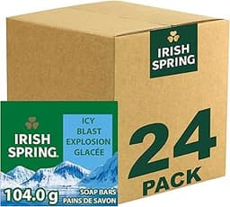 Irish Spring Icy Blast Bar Soap for Men, Mens Soap, Smell Fresh and Clean 12 Hours, Men Bars Washing Hands Body, Mild...