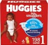 Huggies Size 1 Diapers, Little Snugglers Diapers, Size 1 (8-14 lbs), 198 Count (6 Packs of 33), Packaging May Vary