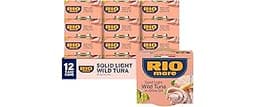 Rio Mare Solid Light Skipjack Tuna in Olive Oil, 5.6 Ounce Can (Pack of 12), Italy's No.1 Tuna Brand, Wild Caught, Hi...