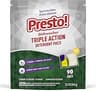 Amazon Brand - Presto! Triple Action Dishwasher Pacs, Lemon Scent, 90 Count
