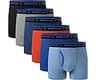 BAMBOO COOL Boys' Underwear Moisture-Wicking Brethable Boxer Briefs Soft Lightweight Tag-Free with Fly Pouch 6-Pack