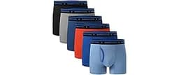 BAMBOO COOL Boys' Underwear Moisture-Wicking Brethable Boxer Briefs Soft Lightweight Tag-Free with Fly Pouch 6-Pack